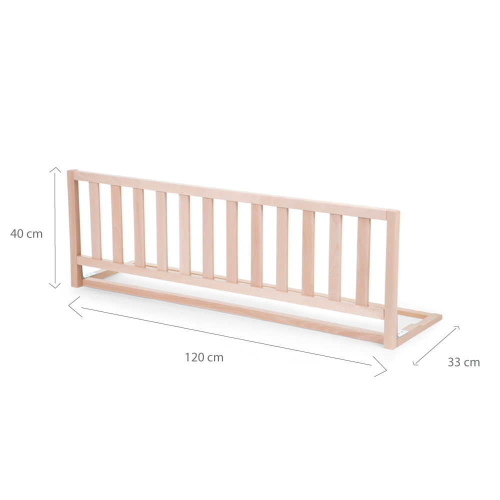 Protectie pentru pat Childhome 120 cm, Fag Natur [4]