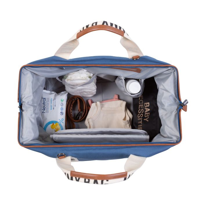 Geanta de infasat Childhome Mommy Bag Signature Indigo [4]