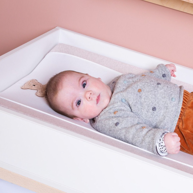 Husa saltea de infasat Childhome Jerse/Muselina Teddy [4]