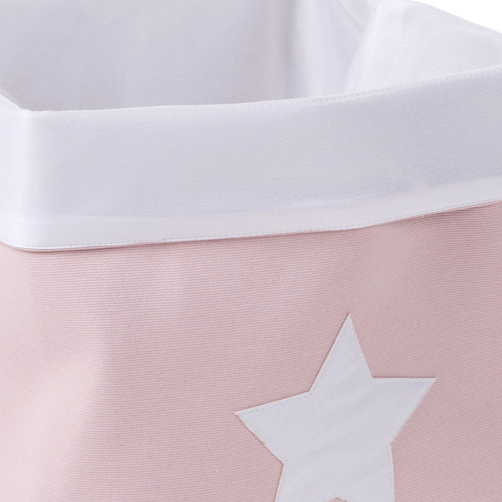 Cos depozitare panza Childhome 32x32x29 cm, Roz [2]