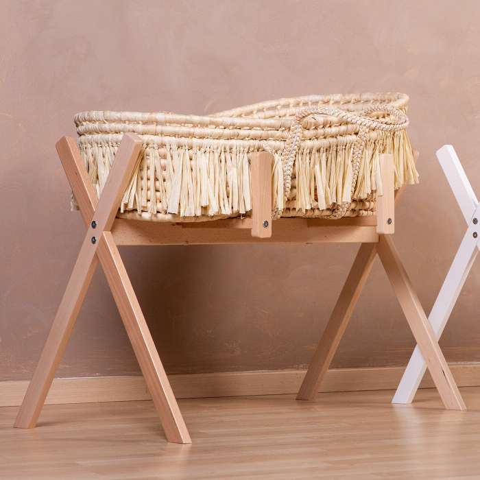 Suport pentru Cos bebe Moise Childhome si Centru de activitati, Lemn Natural [4]