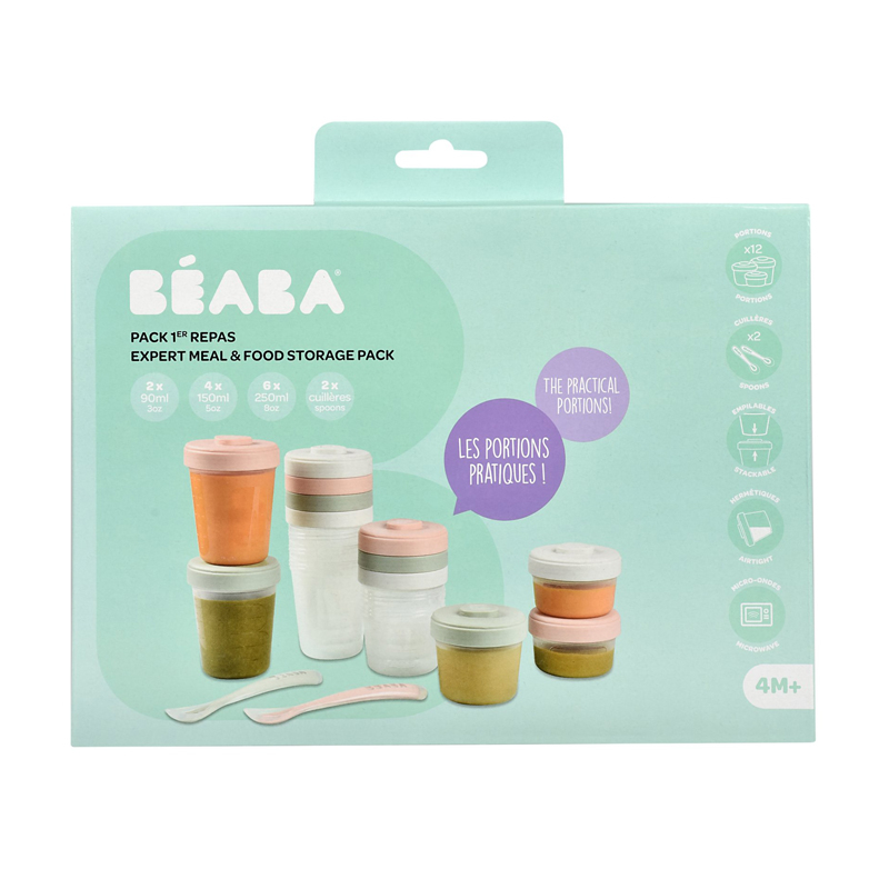 Set 12 recipiente hrana Beaba Eucalyptus 2x90 ml, 4x150 ml, 6x250 ml [4]