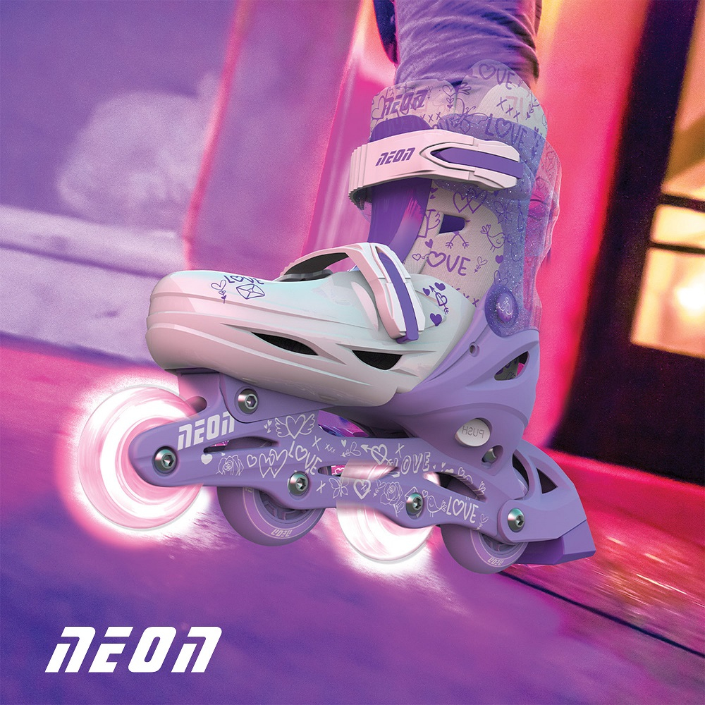 Role 2 in 1 Neon Combo Skates marime 34-37 Purple [5]