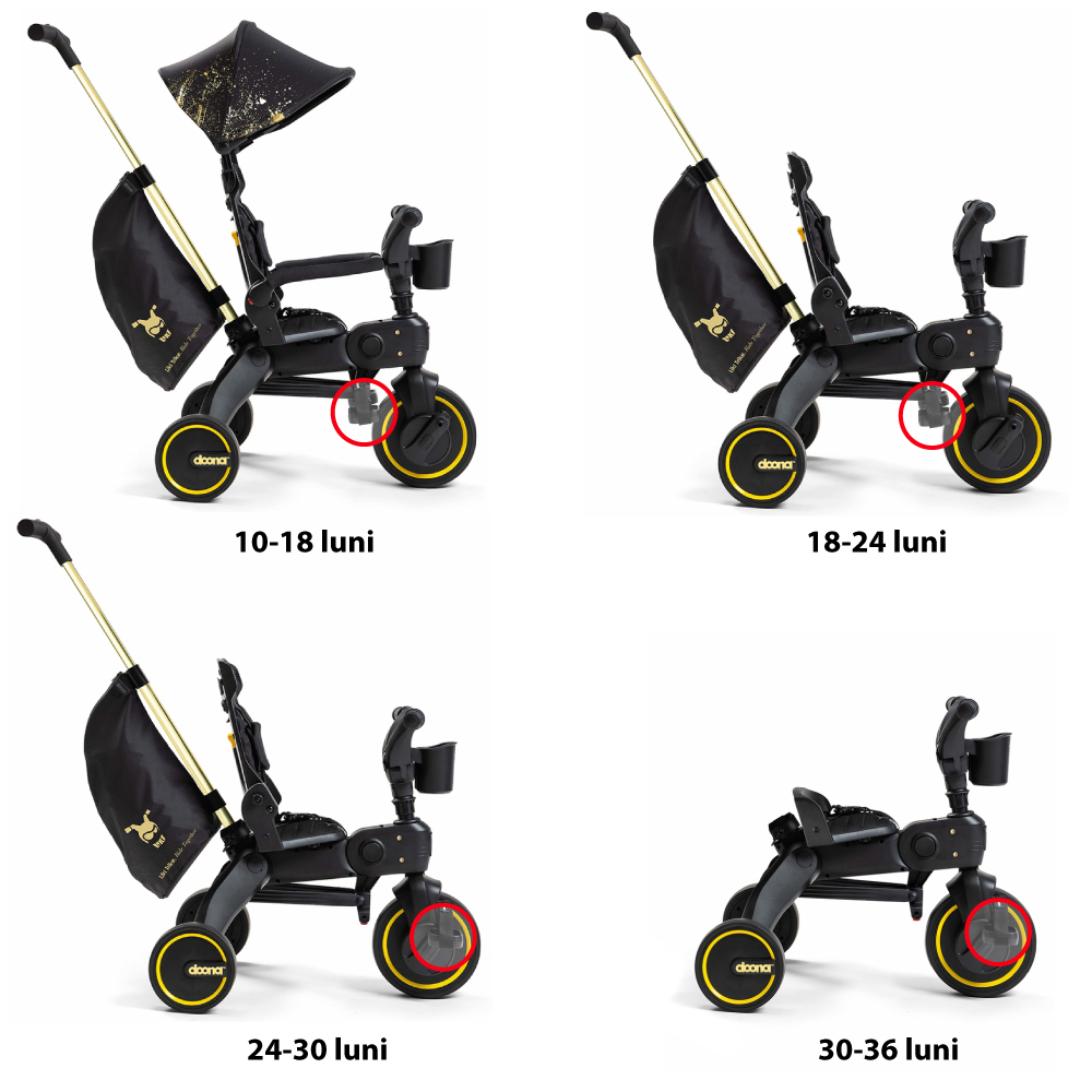 Tricicleta Doona Liki Trike Gold Editie Limitata [3]