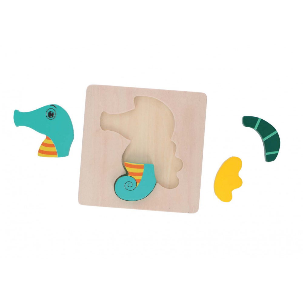 Puzzle din lemn Marionette Calut de mare 5 piese [2]