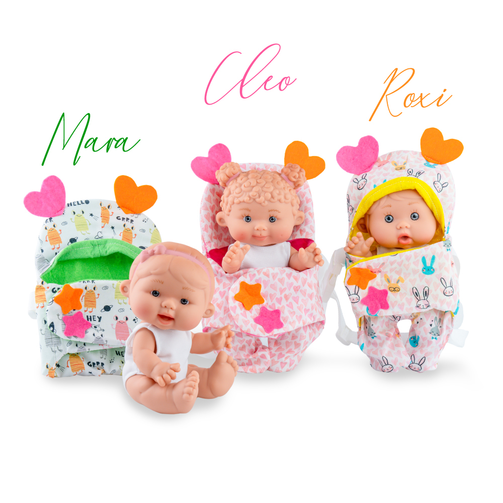 Papusa si sistem de purtare Marina & Pau Nenotin 21 cm Mara [4]