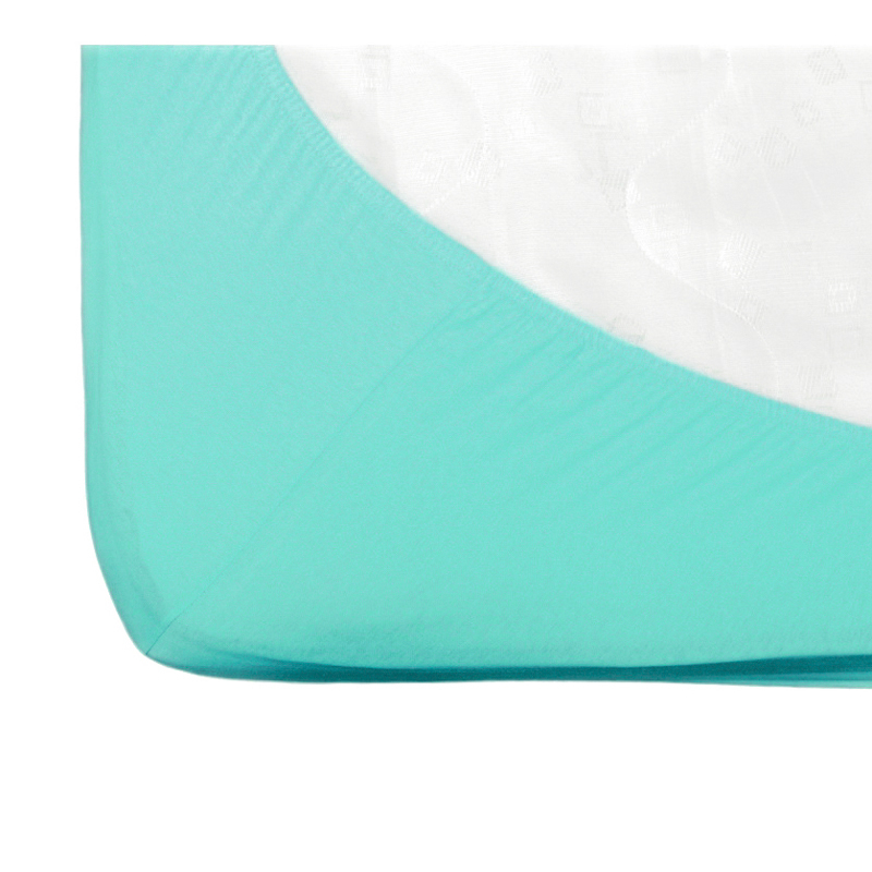 Cearsaf cu elastic jerse din bumbac Menta 95/65 cm [2]