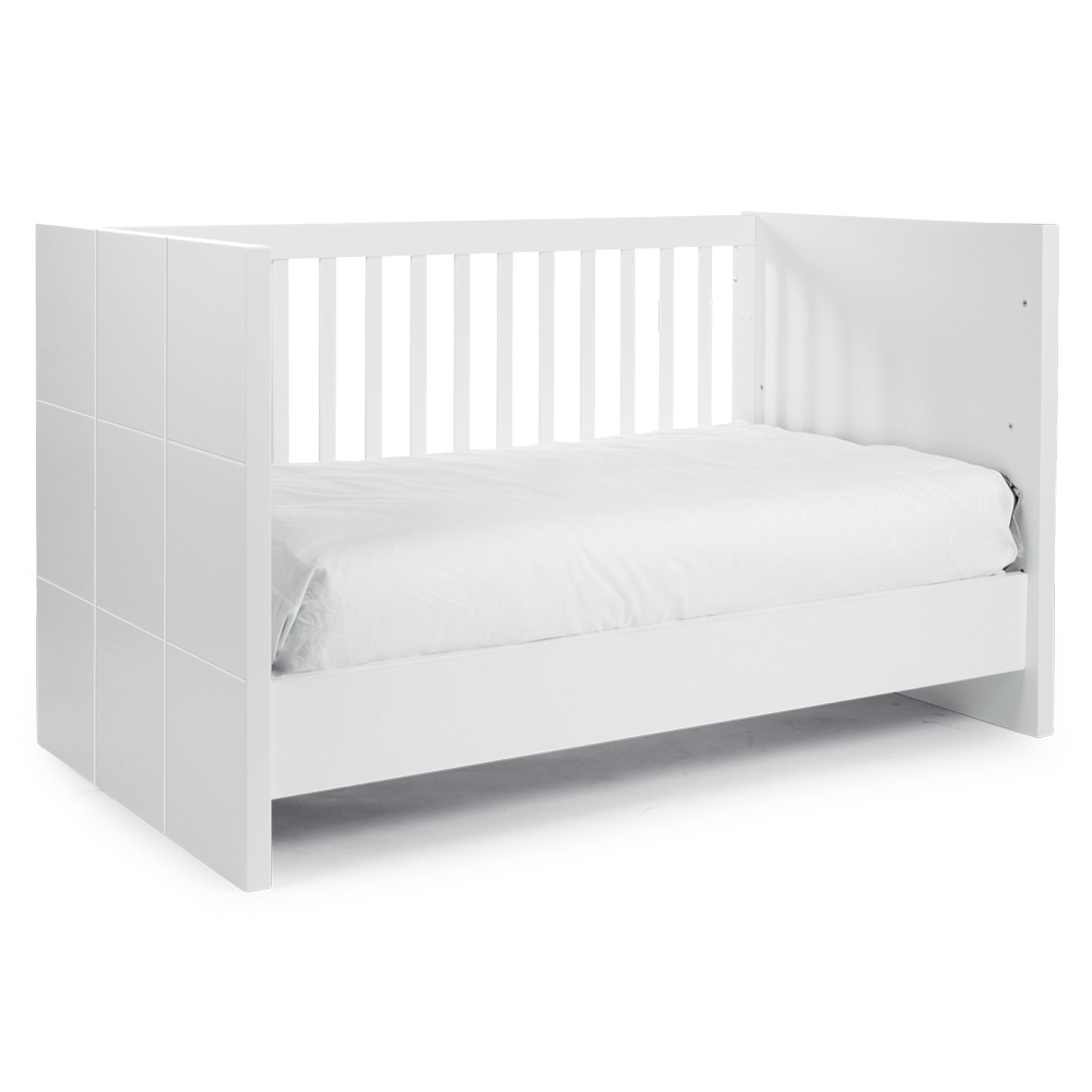 Patut Childhome Quadro White 70x140 cm, MDF Alb [2]
