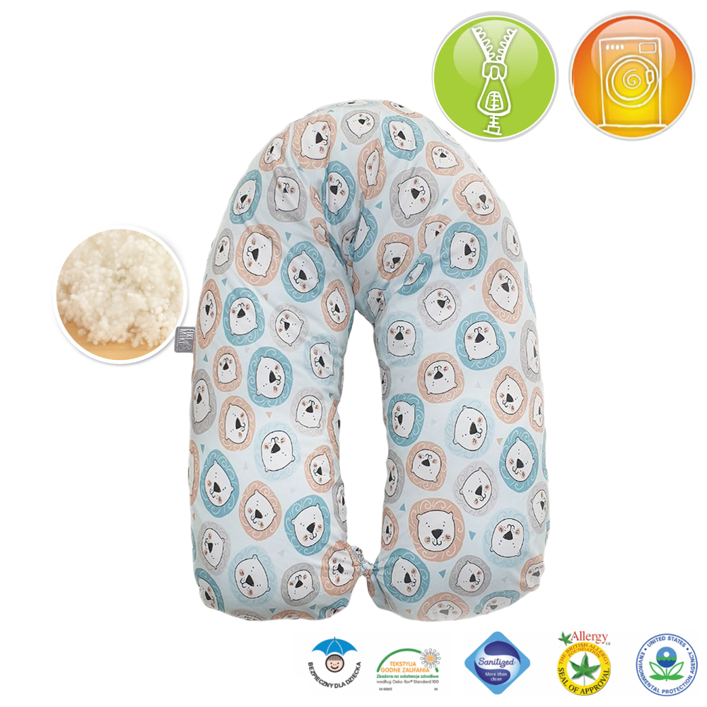 Perna Gravida 3 in 1 Husa Bumbac Model Lei 165 cm [2]