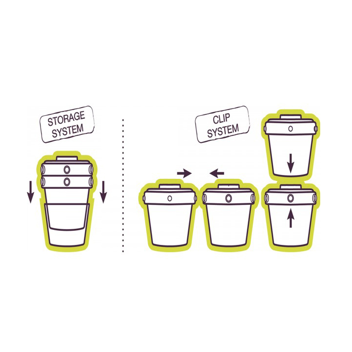 Set 6 recipiente ermetice pentru hrana (2X60ml, 4X120ml) [6]