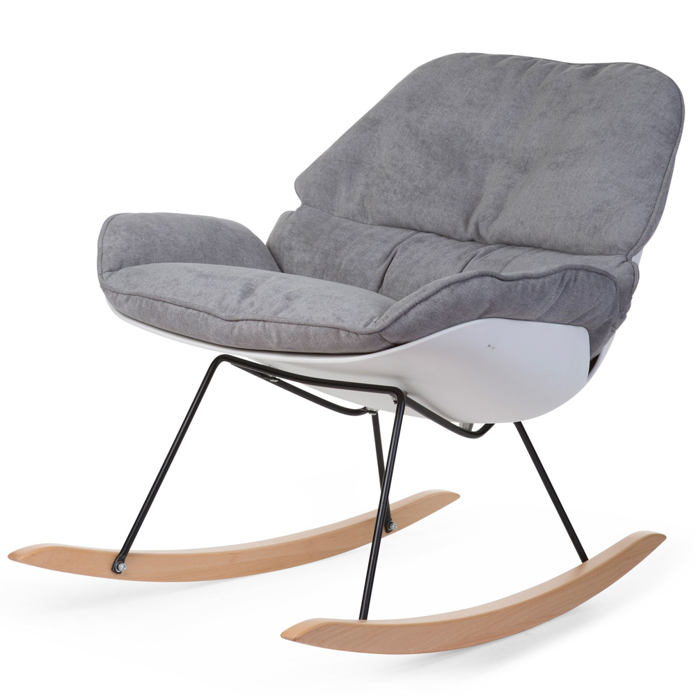 Scaun balansoar Childhome Alb/Gri [4]