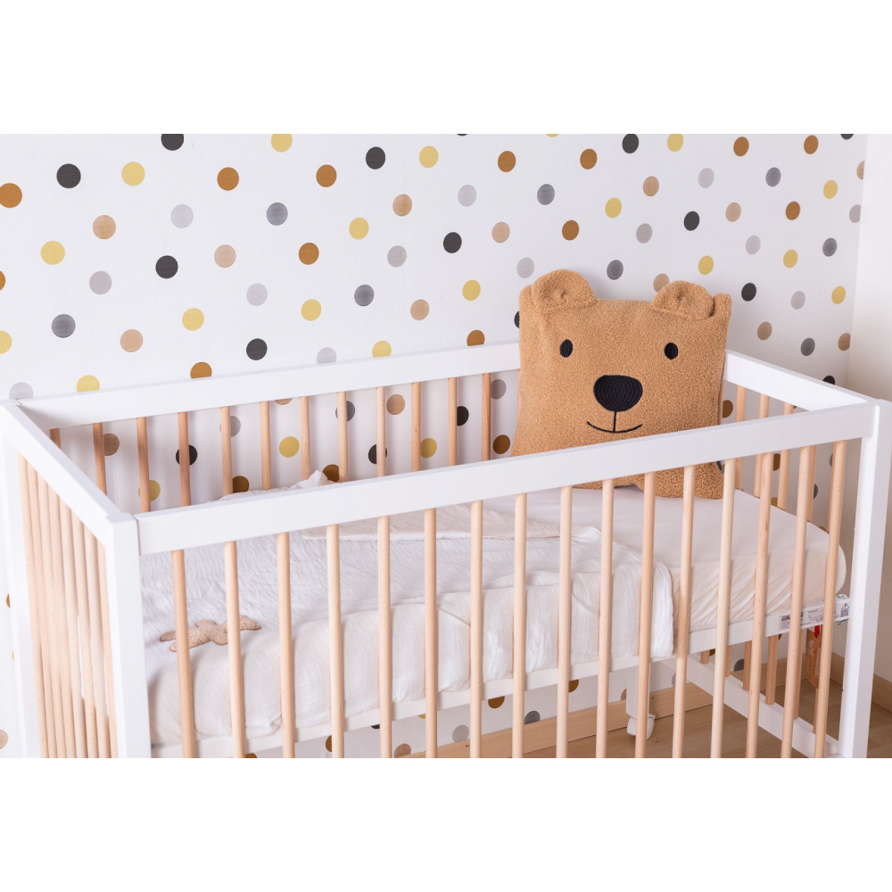 Patut Childhome Cot 97 Fag 60x120 cm, Natural/Alb [3]