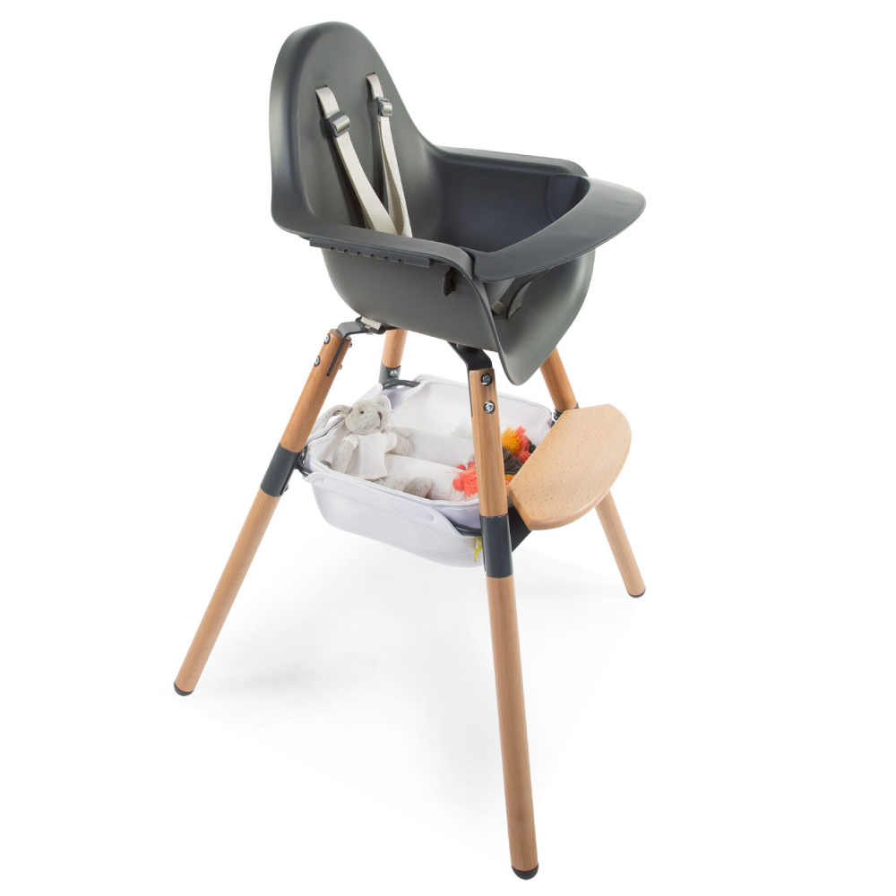 Cos accesorii pentru scaun de masa Childhome Evolu, Alb [3]