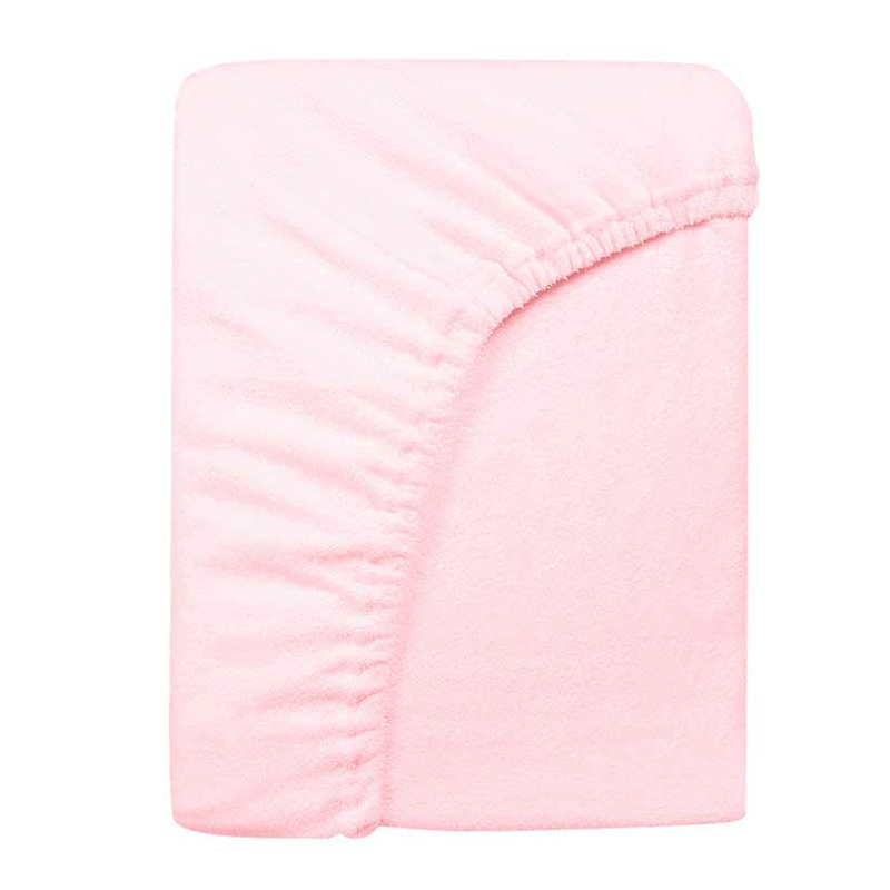 Cearsaf saltea 75x95 cm Childhome, Tricot Roz [2]