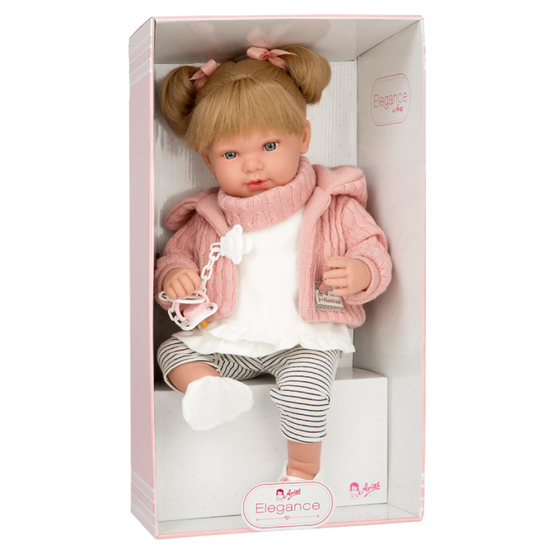 Papusa care rade Arias Iria Elegance 45 cm Pink/White [2]