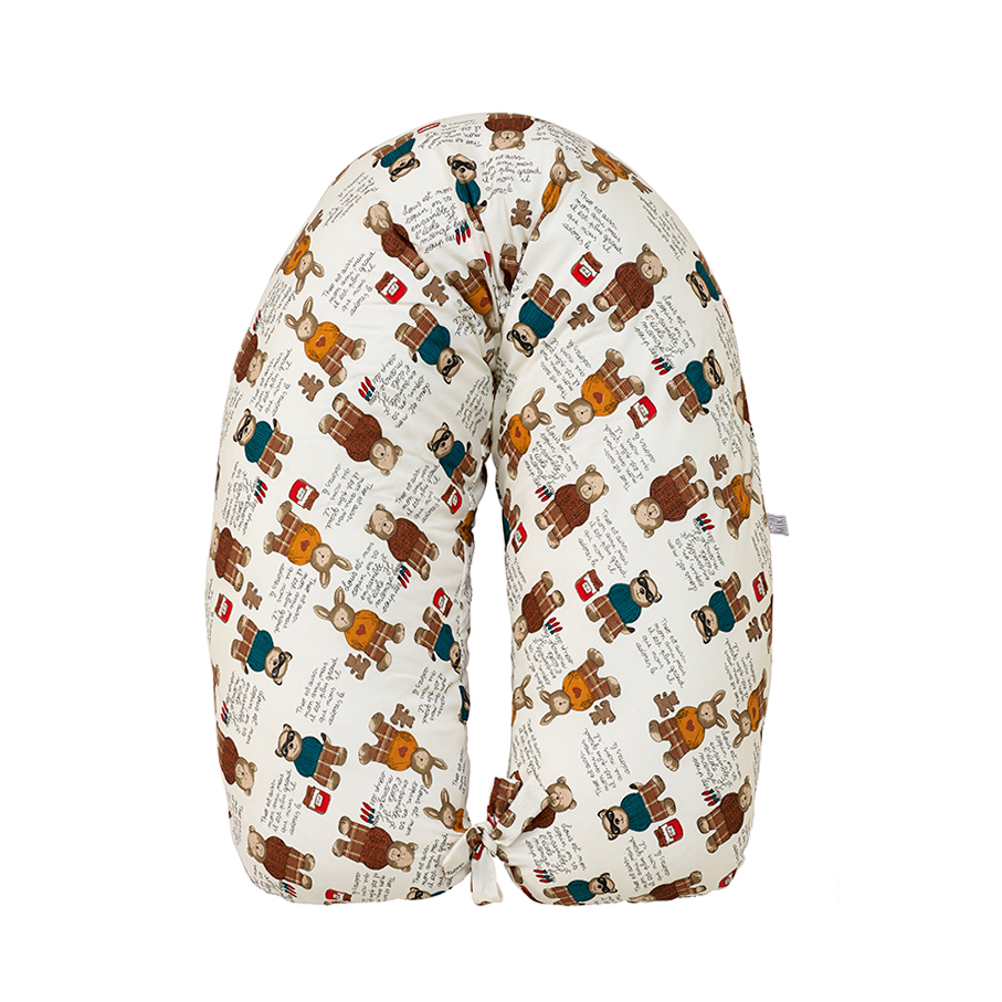 Perna Gravida 3 in 1 Husa Bumbac Model Ursuleti 165 cm [3]