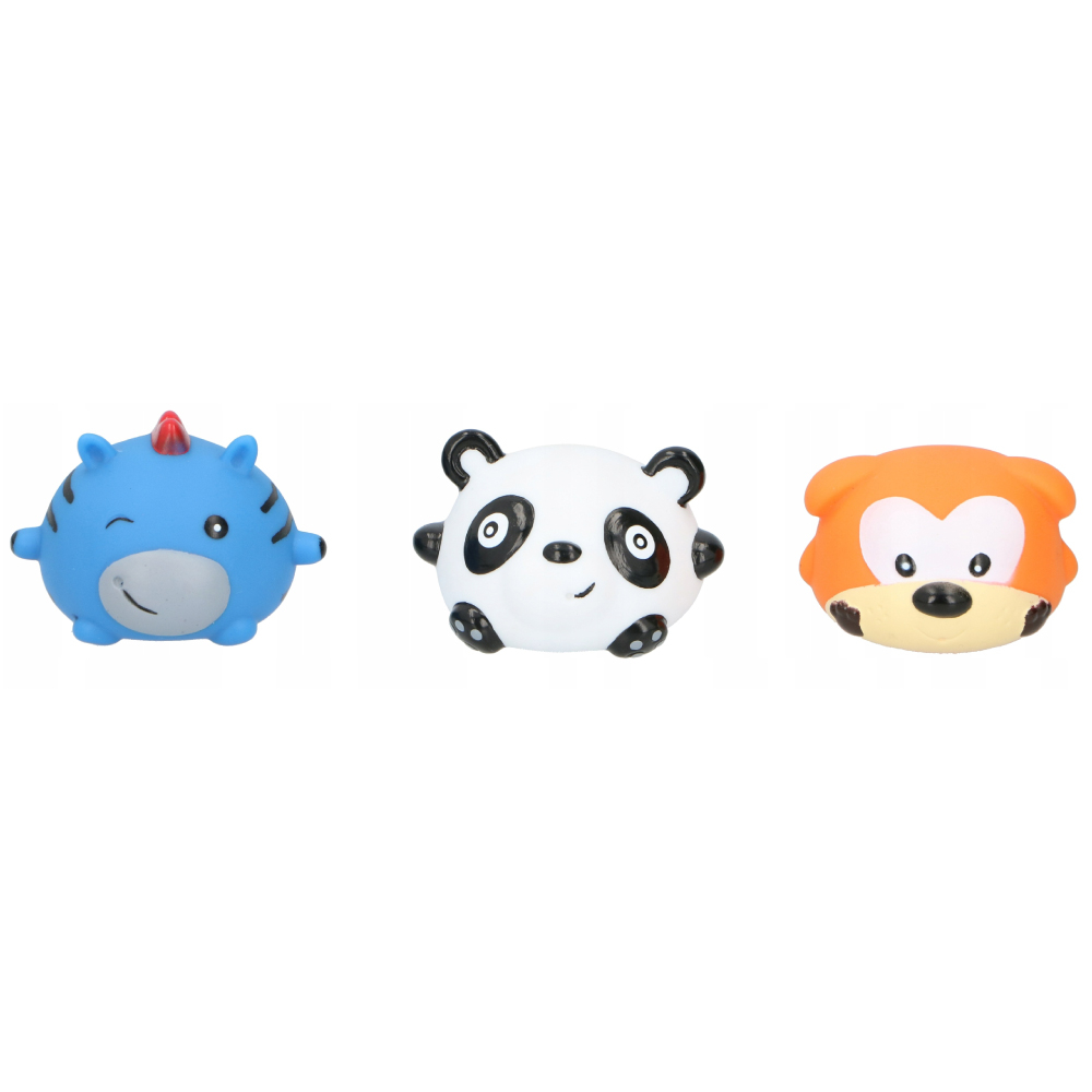 Set 3 jucarii de baie Eddy Toys, Panda, Catel, Zebra [2]