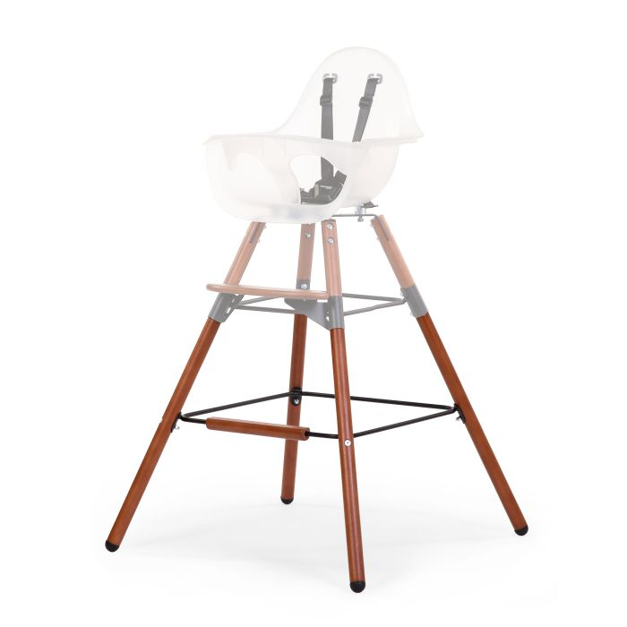 Set picioare cu suport pentru scaun de masa Childhome Evolu Nuc/Negru [3]