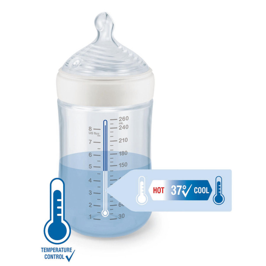 Set Nuk Nou Nascut Nature Sense Start cu Control Temperatura Alb [3]