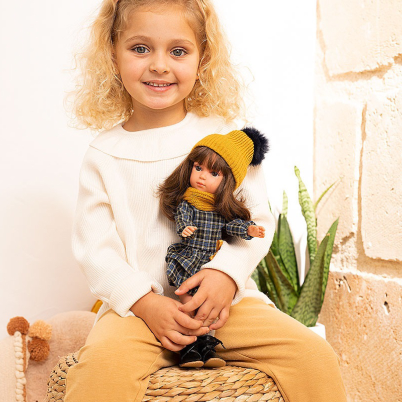 Papusa Arias Carlota Elegance 36 cm Mustard/Navy [3]