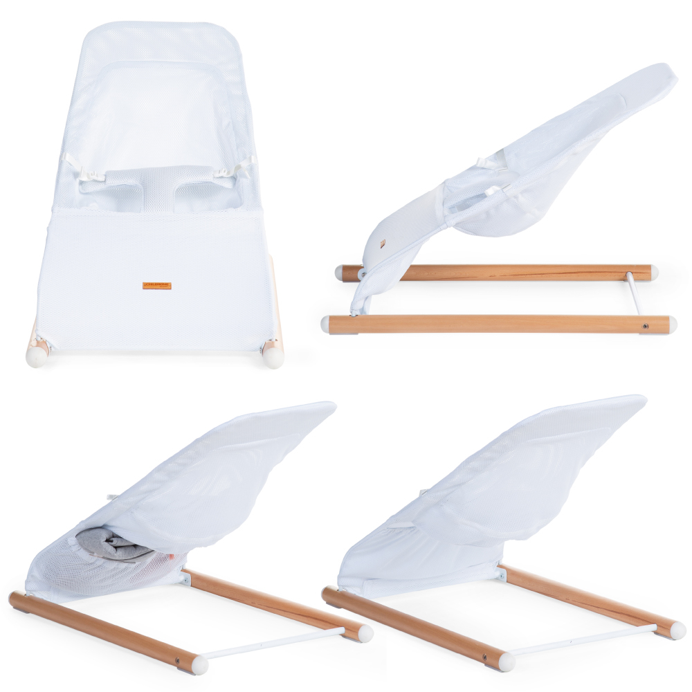 Balansoar Childhome Evolux, Natural/Alb [5]