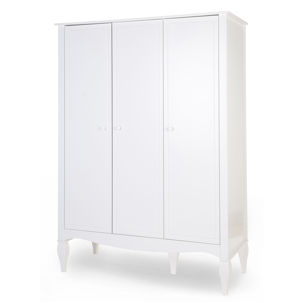 Dulap Childhome Romantic 136.8x60.3x190 cm, MDF Alb [2]