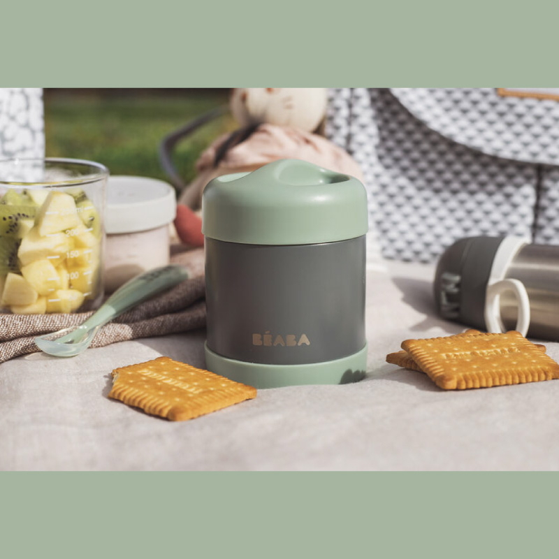 Termos alimente Beaba Thermo-Portion 300 ml Sage Green [4]