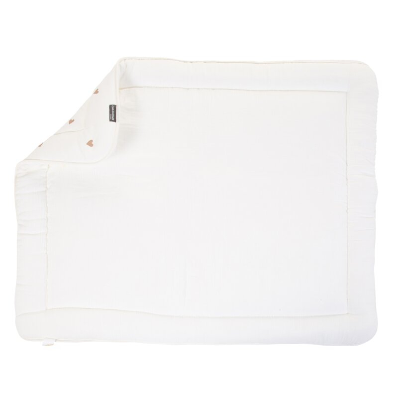 Salteluta de joaca Childhome 75x95 cm Jerse/Muselina, Inimioare [3]