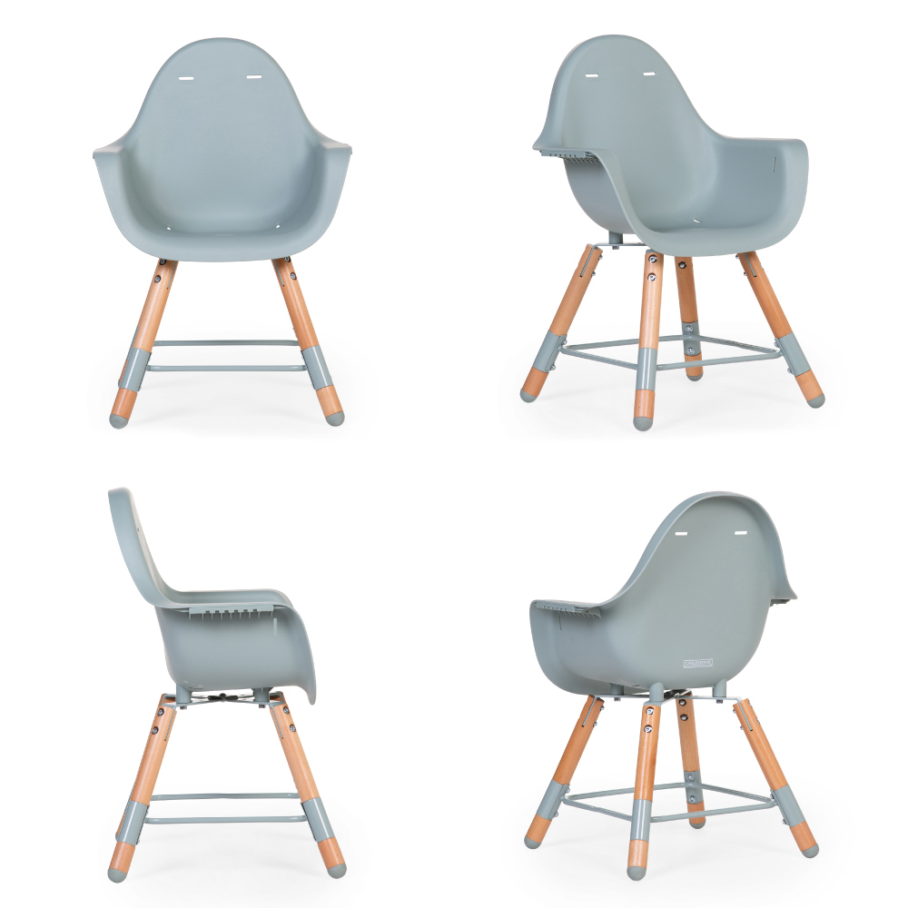 Scaun de masa reglabil in inaltime Childhome Evolu 2 Natural/Menta [4]