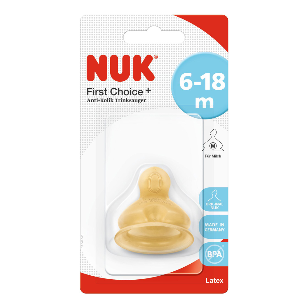 Tetina Nuk First Choice Plus Latex M2 6 luni+  [2]
