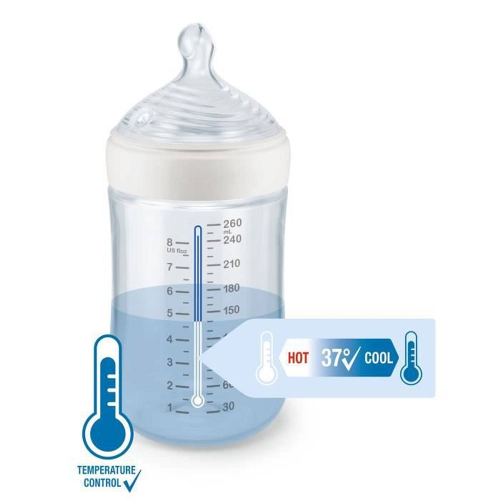 Biberon Nuk First Choice Plus Control Temperatura 150 ml Tetina Silicon M 0-6 luni Tractor [2]