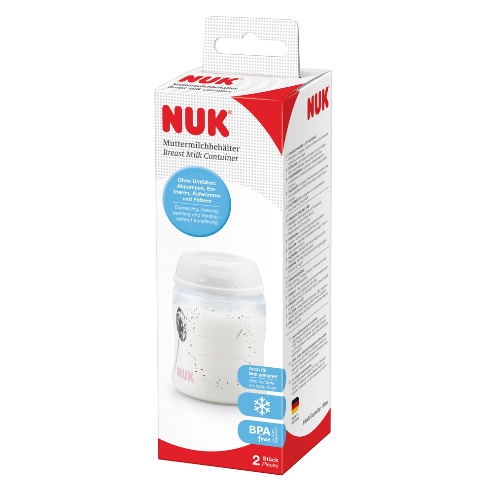 Set 2 recipiente stocare lapte matern Nuk 150Ml  [3]