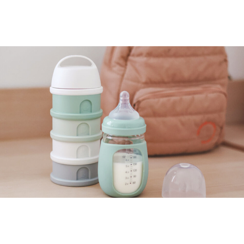 Recipient lapte praf 4 compartimente Beaba Sage Green [3]