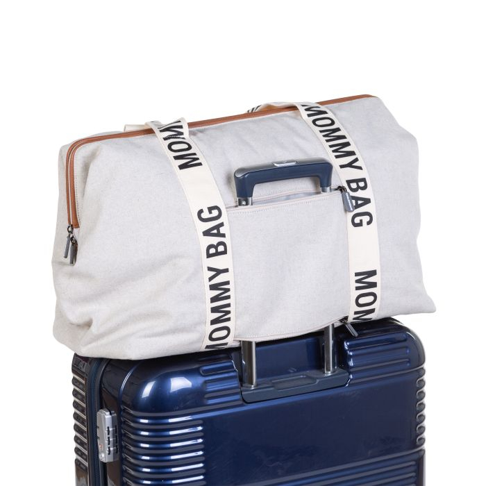 Geanta de infasat Childhome Mommy Bag Signature Alb [4]