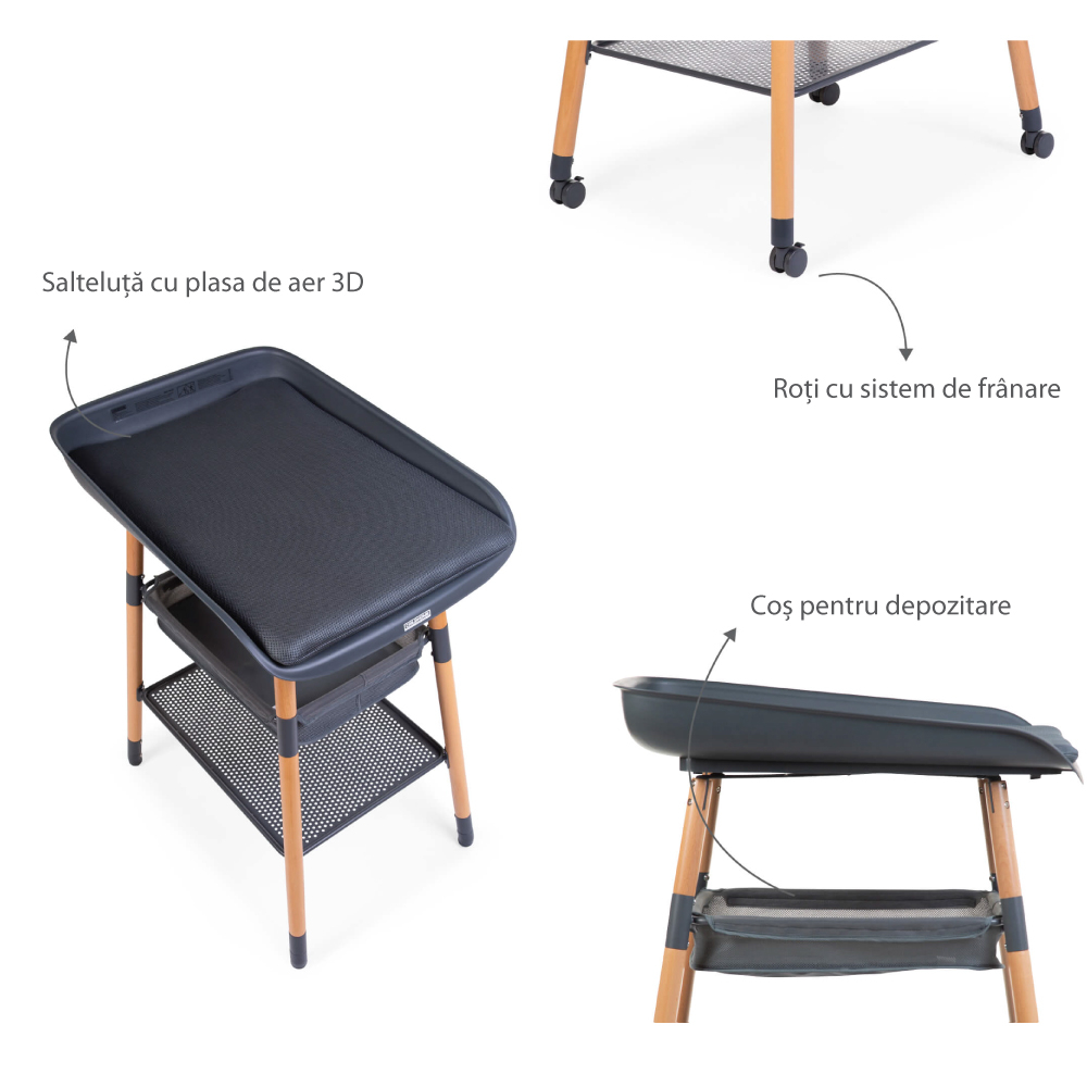 Masuta de infasat Childhome Evolux Natural Antracit [6]