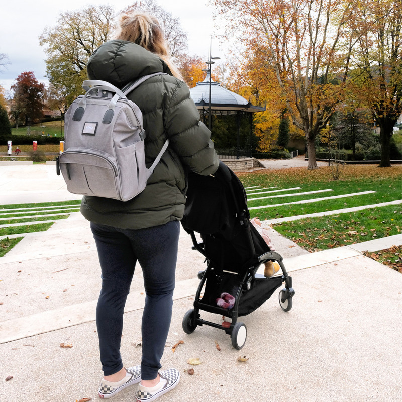 Rucsac de infasat Beaba Wellington Heather Grey [3]