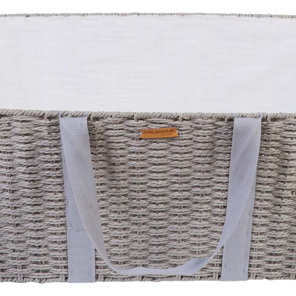 Cos bebe Childhome Moise cu saltea, Gri [3]