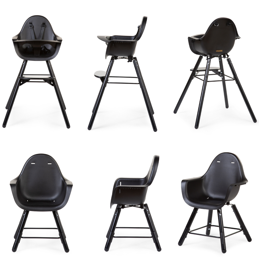 Scaun de masa reglabil in inaltime Childhome Evolu 2 Negru [5]