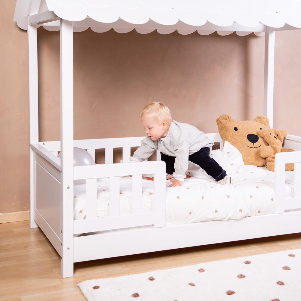 Husa pilota si fata de perna Childhome Jerse/Muselina 100x140 cm, Inimioare [3]