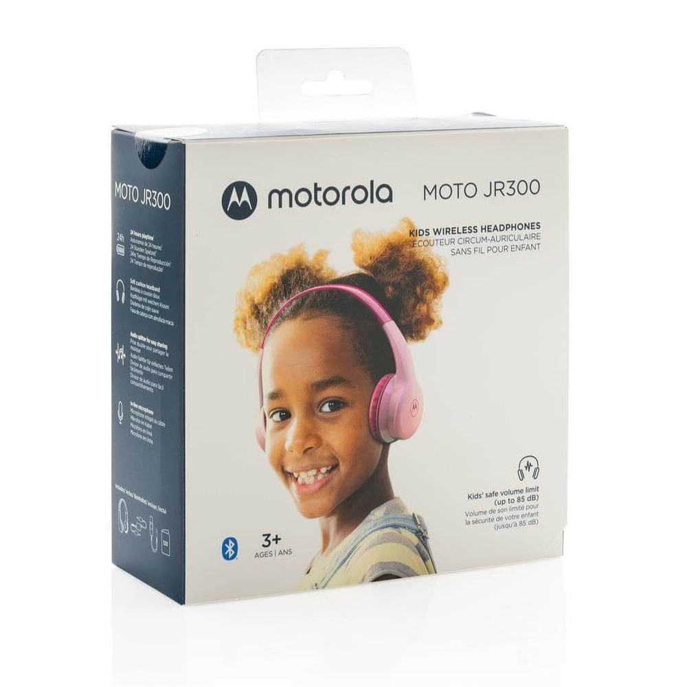 Casti Audio Wireless pentru Copii Motorola Moto JR300 Pink [6]