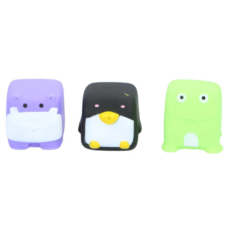 Set 3 jucarii de baie Eddy Toys, Pinguin, Hipopotam, Broscuta [2]