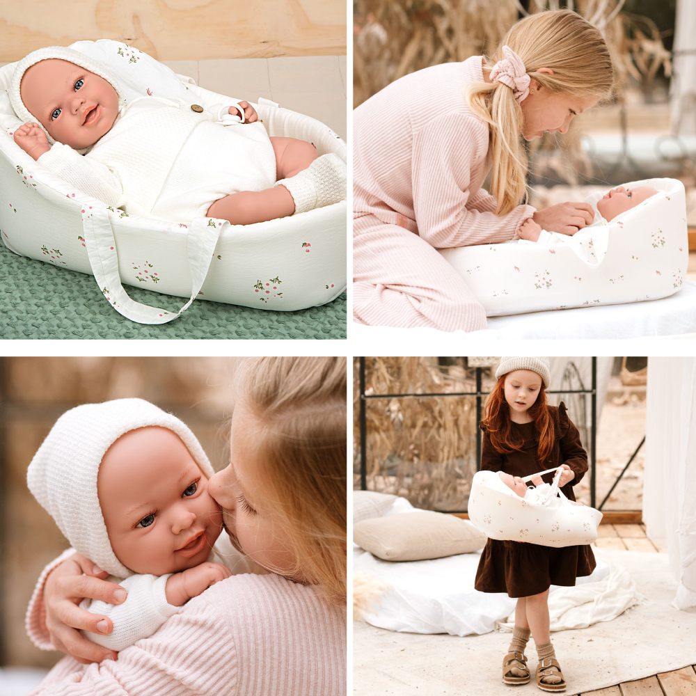 Papusa cu greutate reala Arias Adi Elegance 45 cm si cos cu manere [5]