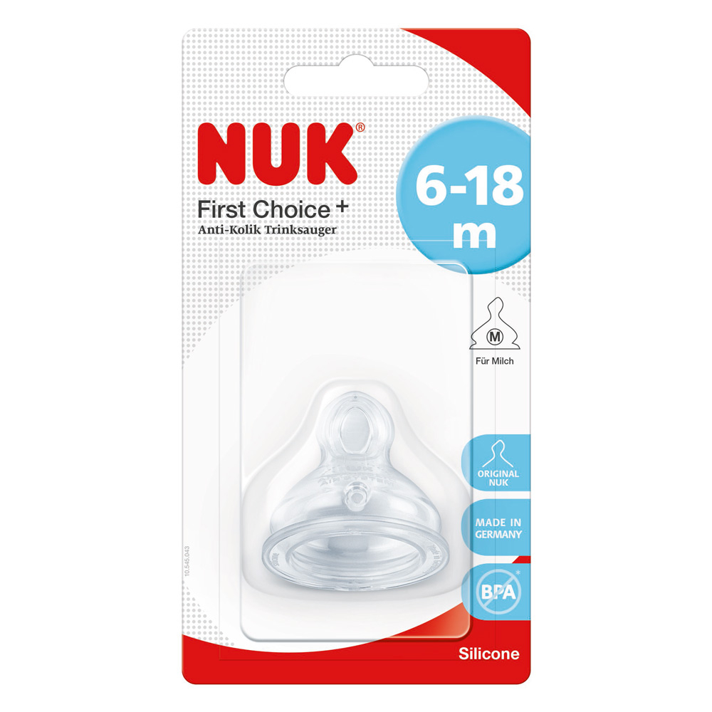 Tetina Nuk First Choice Plus Silicon M2 6-18 luni  [2]