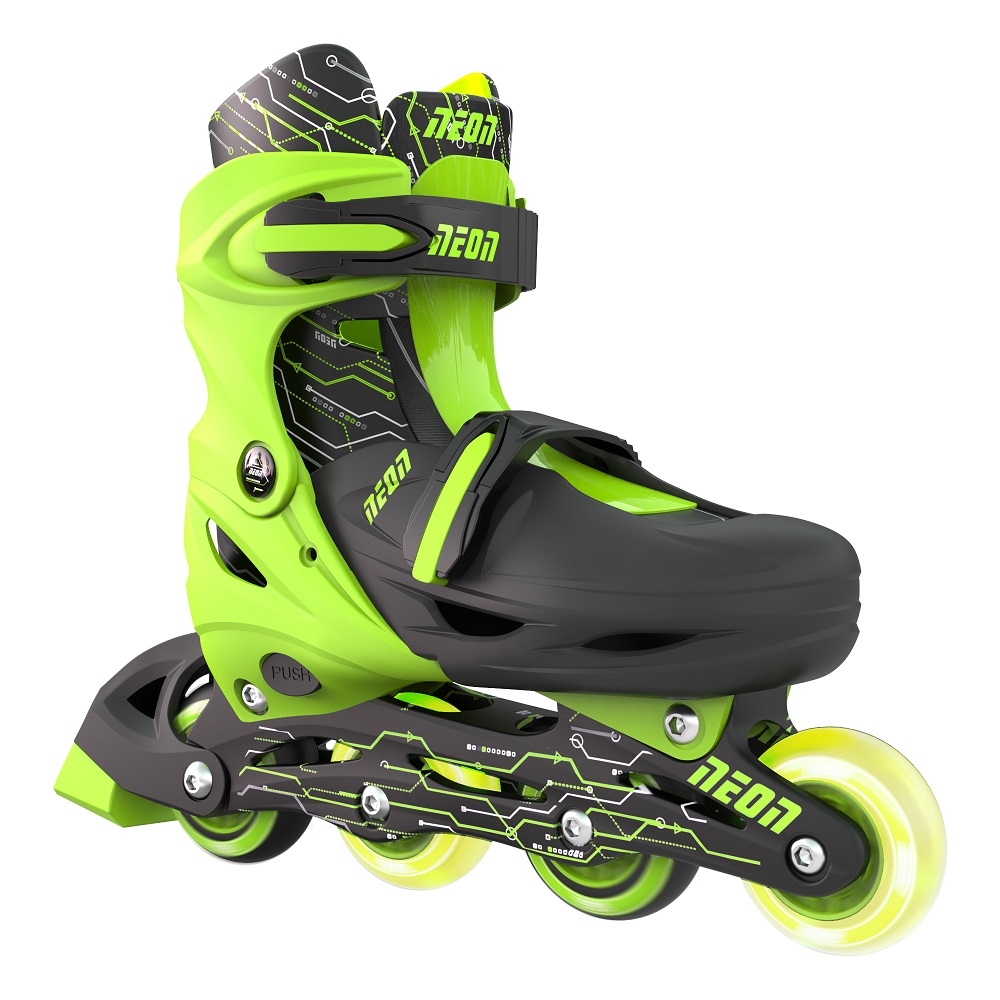 Role 2 in 1 Neon Combo Skates marime 30-33 Green [3]