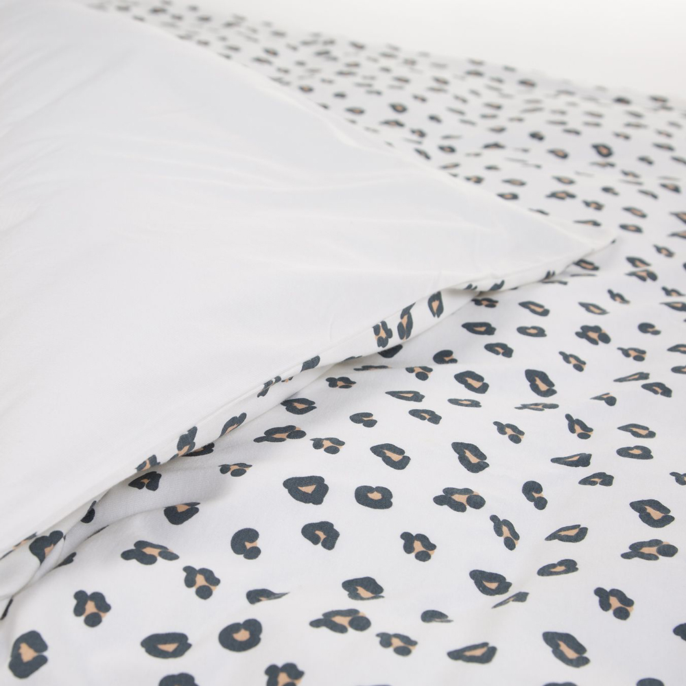 Husa pilota si fata de perna Childhome Jerse 100x140 cm, Leopard [3]