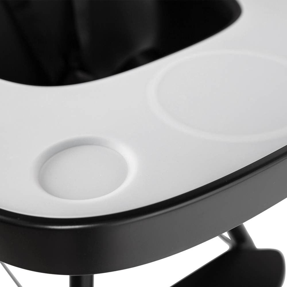 Tavita scaun de masa Childhome Evolu + Protectie din silicon, Negru [4]