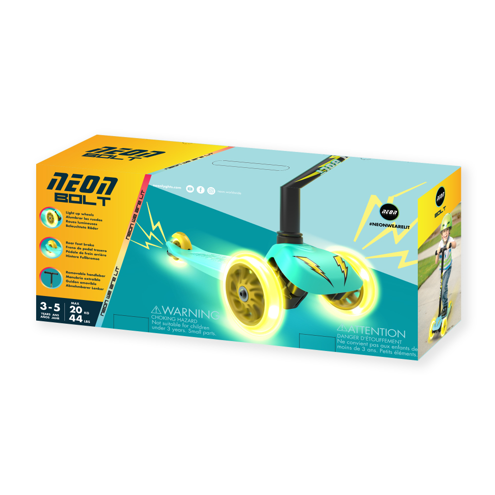 Trotineta cu 3 roti Neon Bolt Green [7]