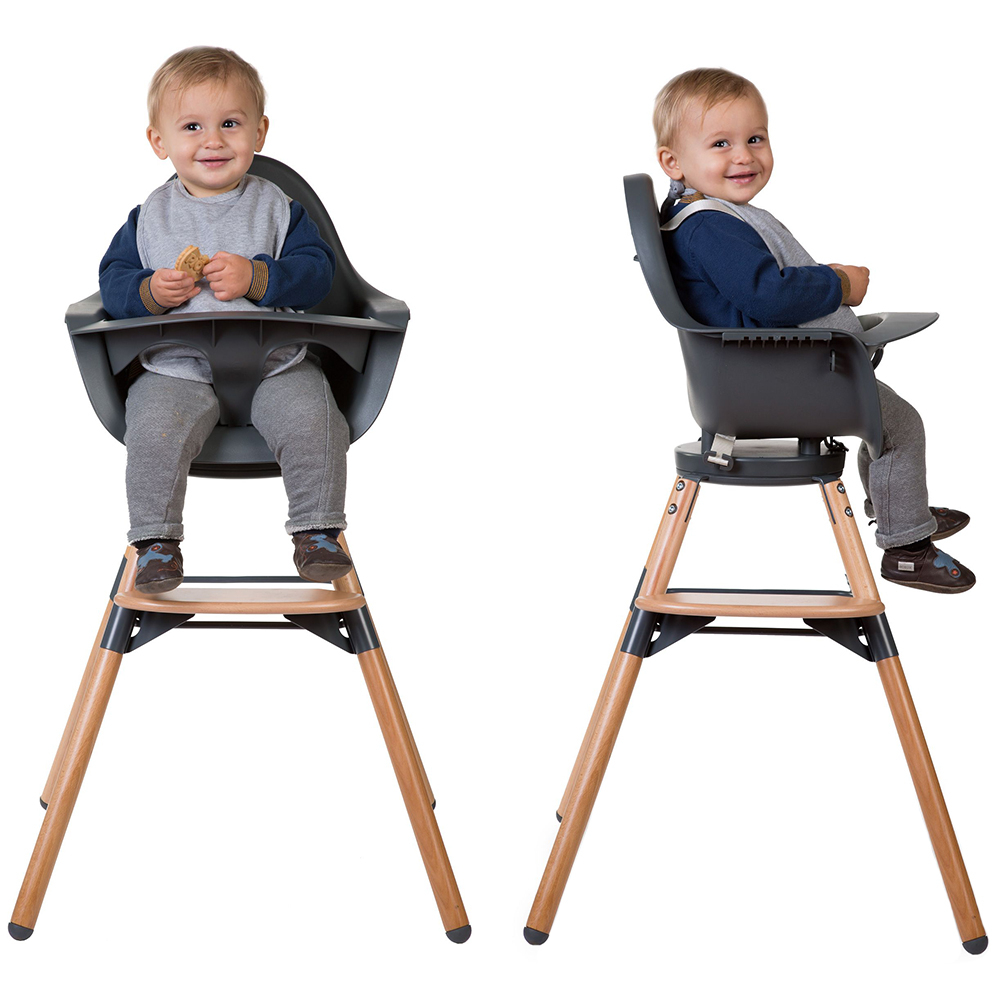 Scaun de masa reglabil in inaltime Childhome Evolu One.80, Natural/Antracit [4]