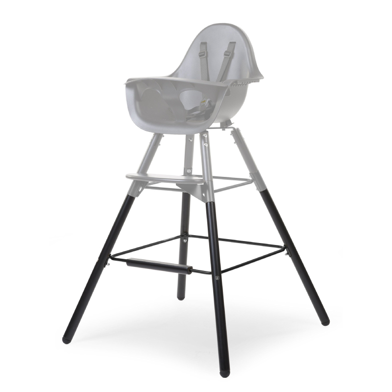 Set picioare cu suport pentru scaun de masa Childhome Evolu Negru [2]