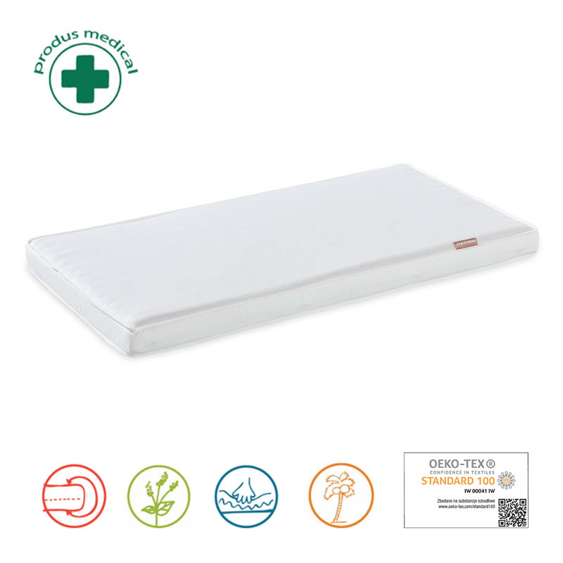 Saltea Natura Baby Cocos Spuma Poliuretanica Hrisca 120/60/8 CM [3]